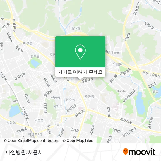 다인병원 지도