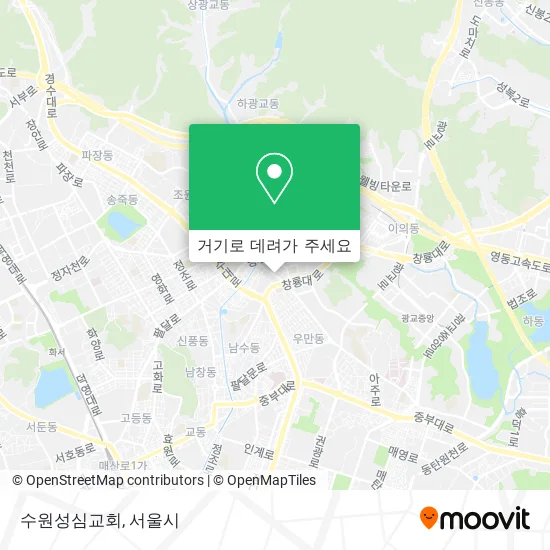 수원성심교회 지도