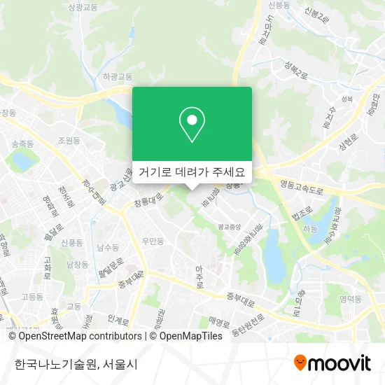 한국나노기술원 지도