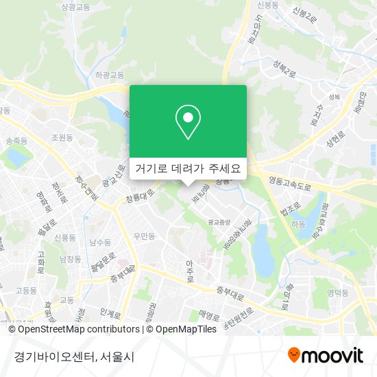 경기바이오센터 지도