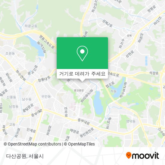 다산공원 지도