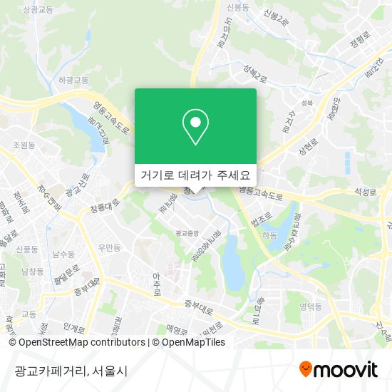 광교카페거리 지도