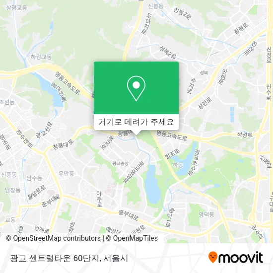 광교 센트럴타운 60단지 지도