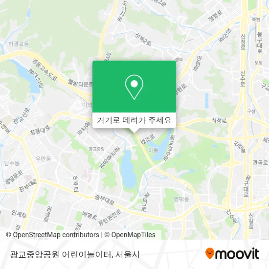 광교중앙공원 어린이놀이터 지도