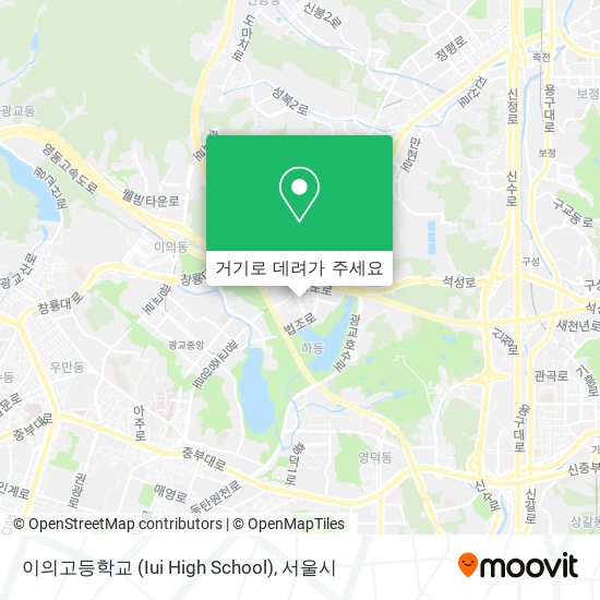 이의고등학교 (Iui High School) 지도