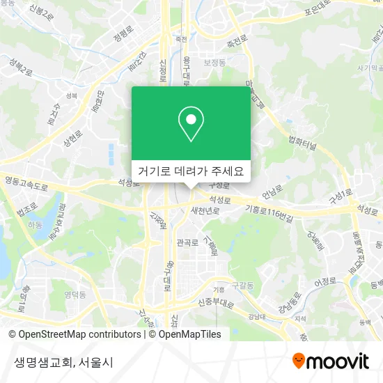 생명샘교회 지도