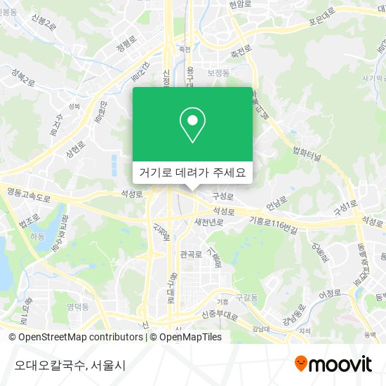 오대오칼국수 지도