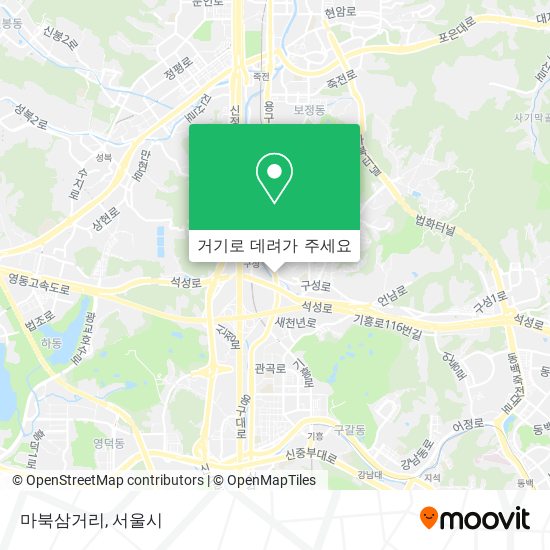 마북삼거리 지도