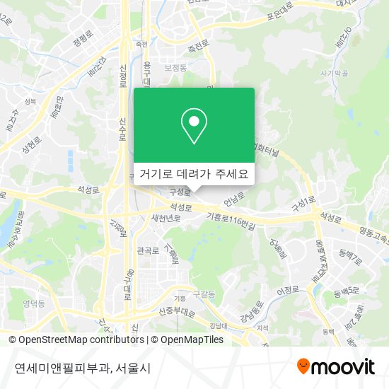 연세미앤필피부과 지도