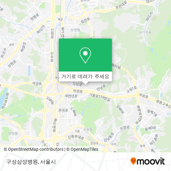 구성삼성병원 지도