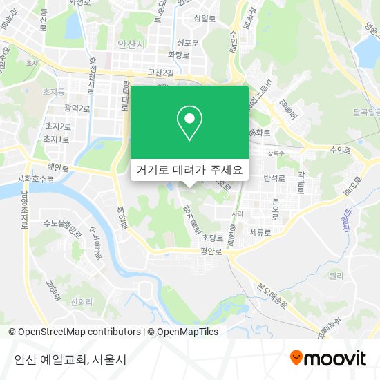 안산 예일교회 지도