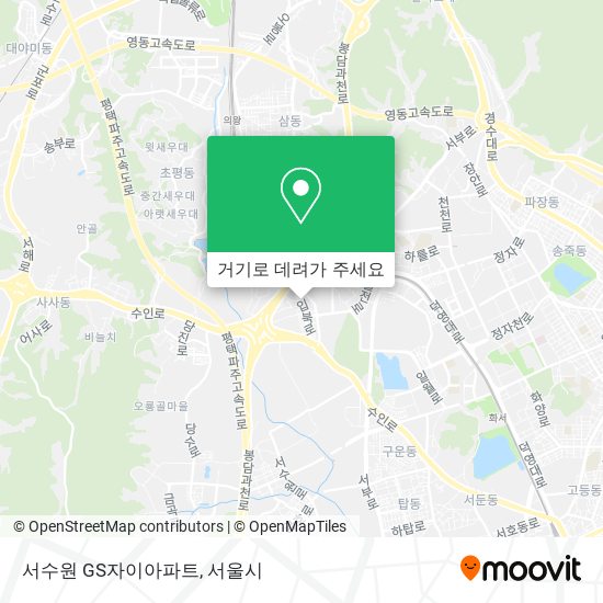 서수원 GS자이아파트 지도