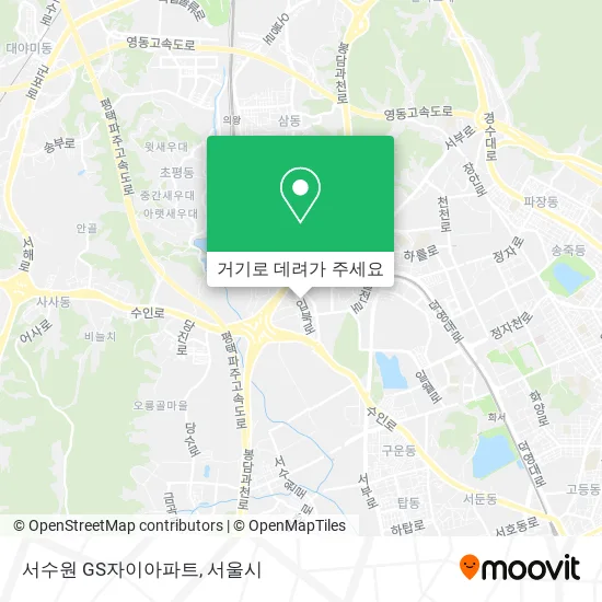 서수원 GS자이아파트 지도