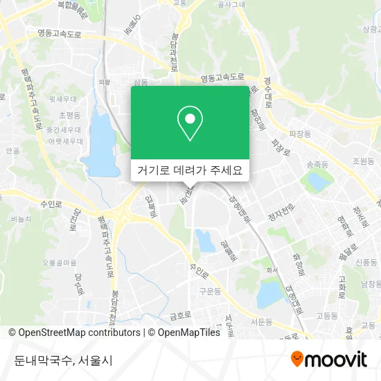 둔내막국수 지도