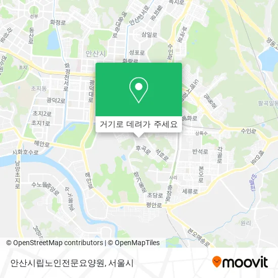 안산시립노인전문요양원 지도