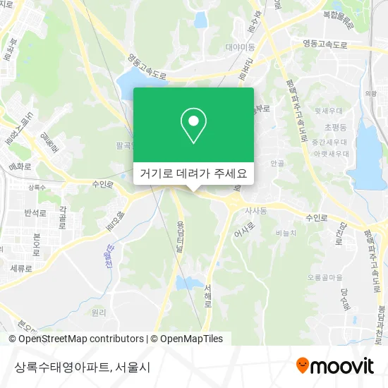 상록수태영아파트 지도