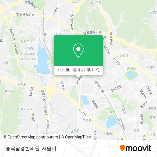 중국남경한의원 지도