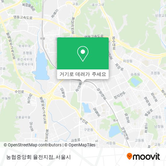 농협중앙회 율전지점 지도