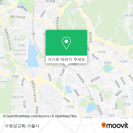 수원성교회 지도