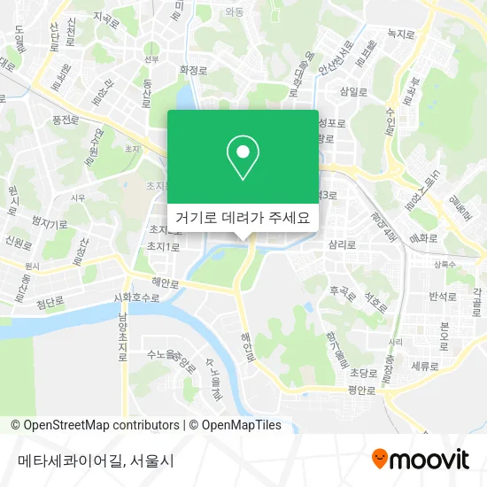 메타세콰이어길 지도