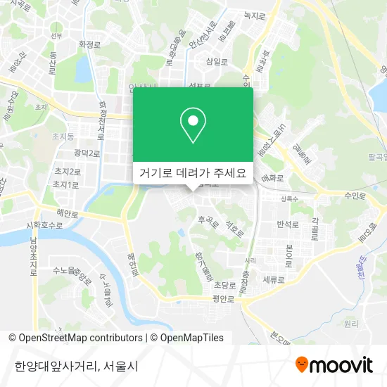 한양대앞사거리 지도
