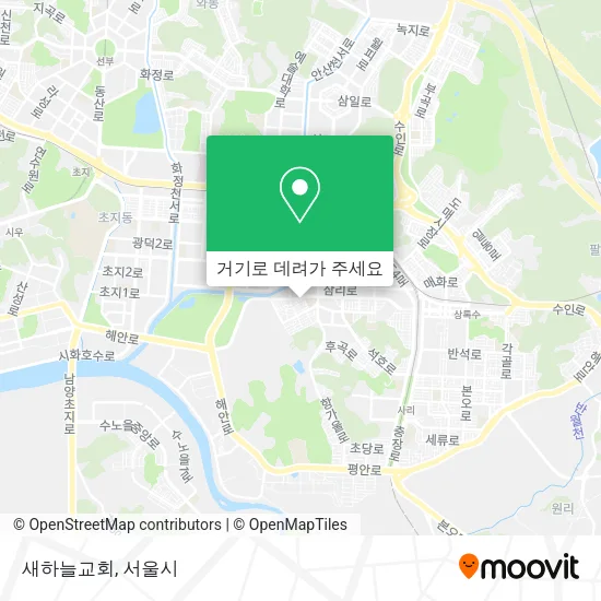 새하늘교회 지도