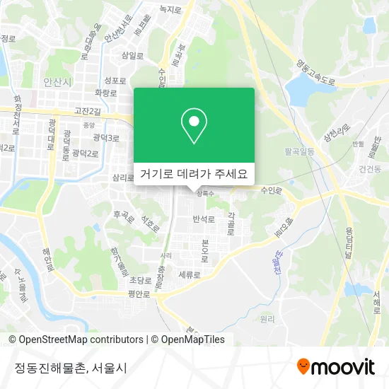 정동진해물촌 지도