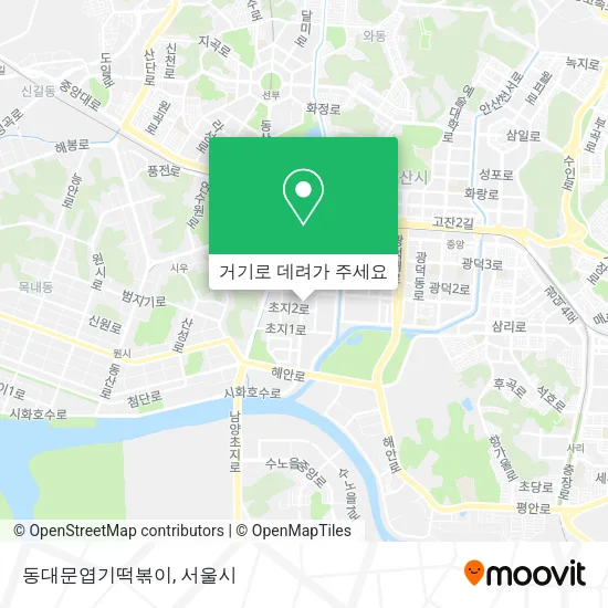 동대문엽기떡볶이 지도