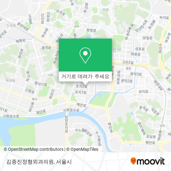 김종진정형외과의원 지도