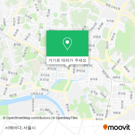 서해바다 지도
