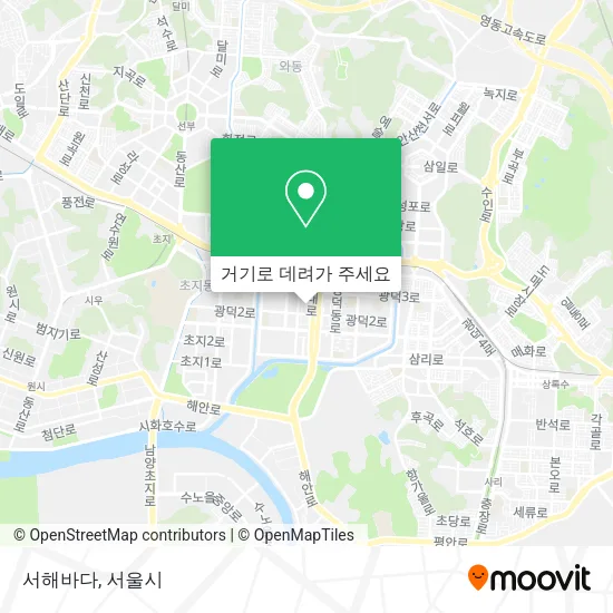 서해바다 지도