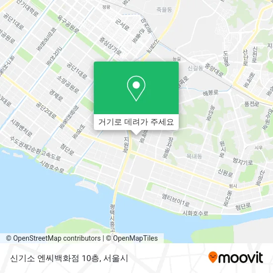 신기소 엔씨백화점 10층 지도