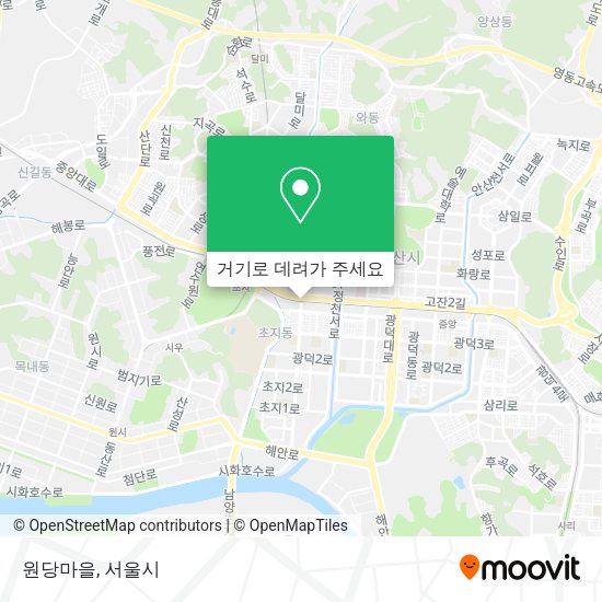 원당마을 지도