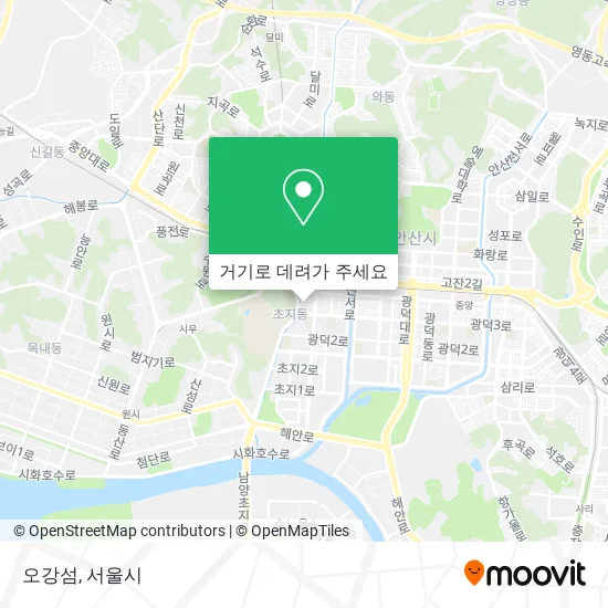 오강섬 지도
