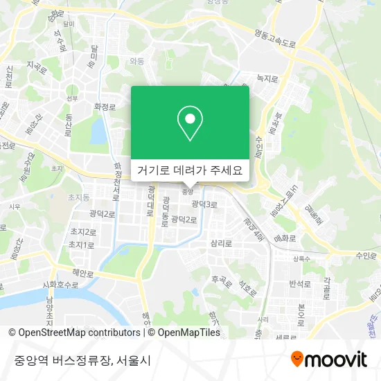 중앙역 버스정류장 지도