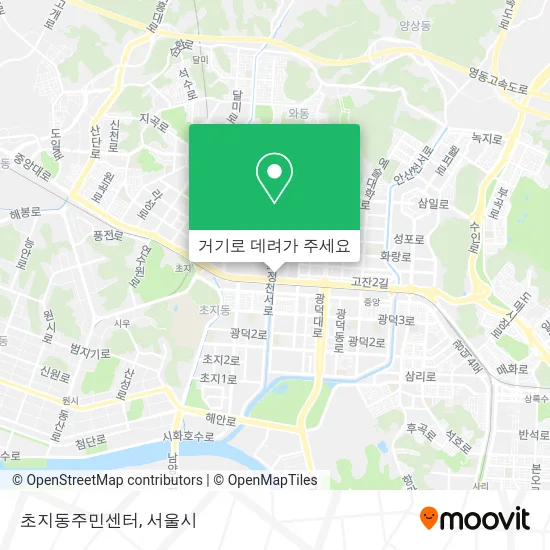초지동주민센터 지도