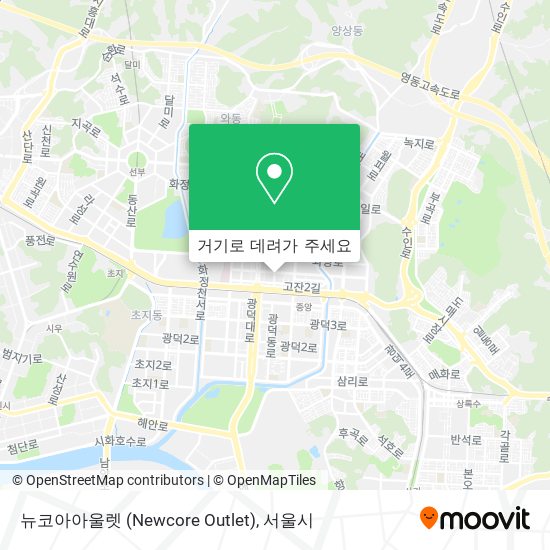 뉴코아아울렛 (Newcore Outlet) 지도