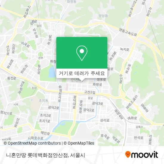 니혼만땅 롯데백화점안산점 지도