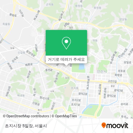 초지시장 5일장 지도