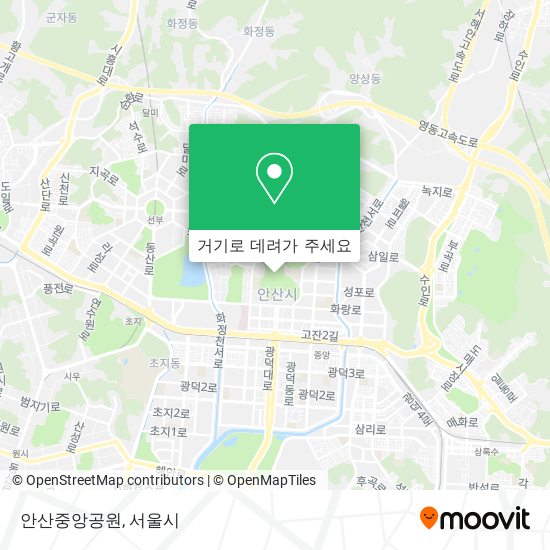안산중앙공원 지도
