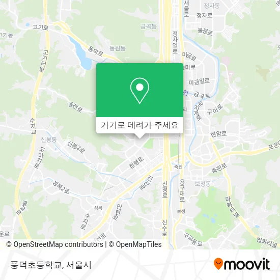풍덕초등학교 지도