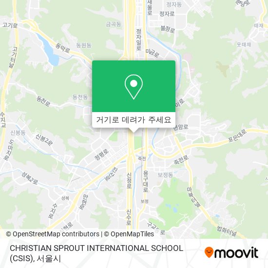 CHRISTIAN SPROUT INTERNATIONAL SCHOOL (CSIS) 지도