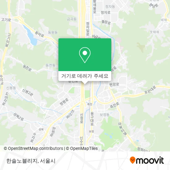 한솔노블리지 지도