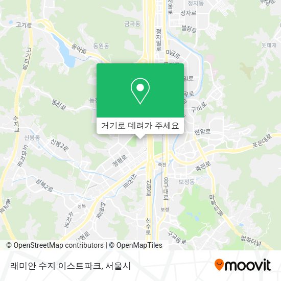 래미안 수지 이스트파크 지도