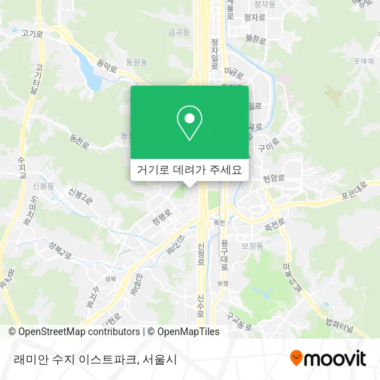 래미안 수지 이스트파크 지도