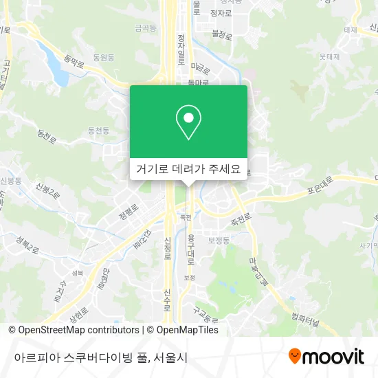아르피아 스쿠버다이빙 풀 지도