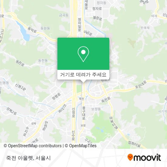 죽전 아울렛 지도