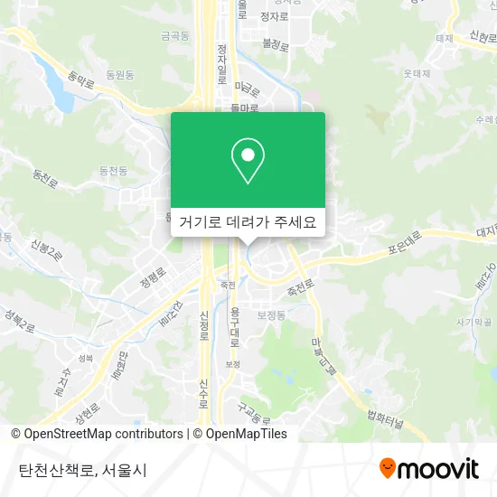 탄천산책로 지도