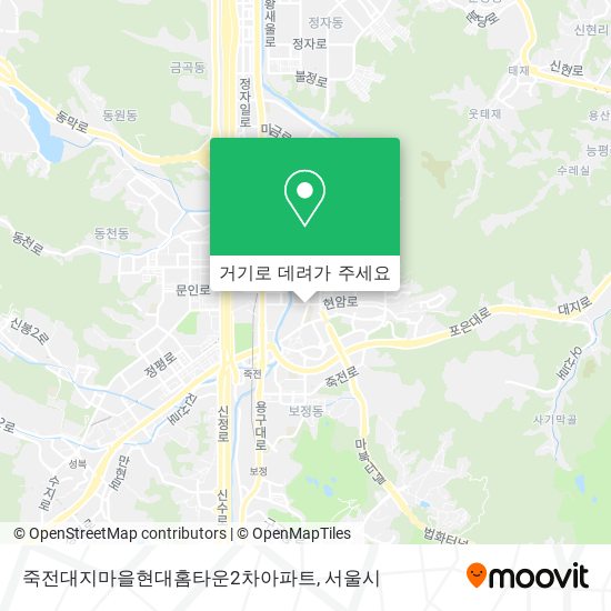 죽전대지마을현대홈타운2차아파트 지도