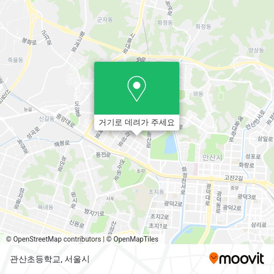 관산초등학교 지도